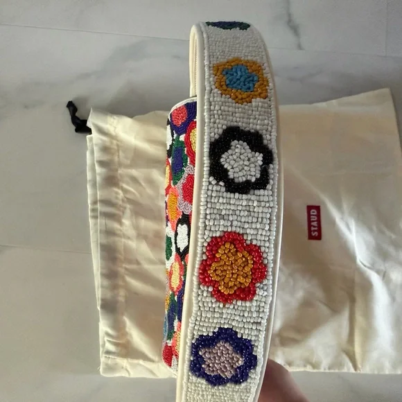 STAUD Tommy Beaded Shoulder Bag - Picture 7 of 10